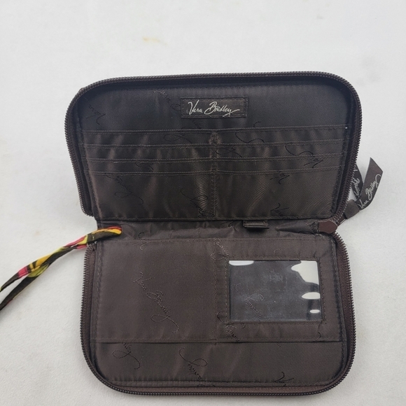 Vera Bradley Puccini patterned quilted printed wallet / clutch - Picture 3 of 6